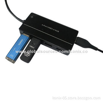 USB 3.0 Hub, 4-port with 1 Charging AdapterNew